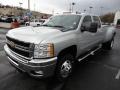 Silver Ice Metallic - Silverado 3500HD LTZ Crew Cab 4x4 Dually Photo No. 3