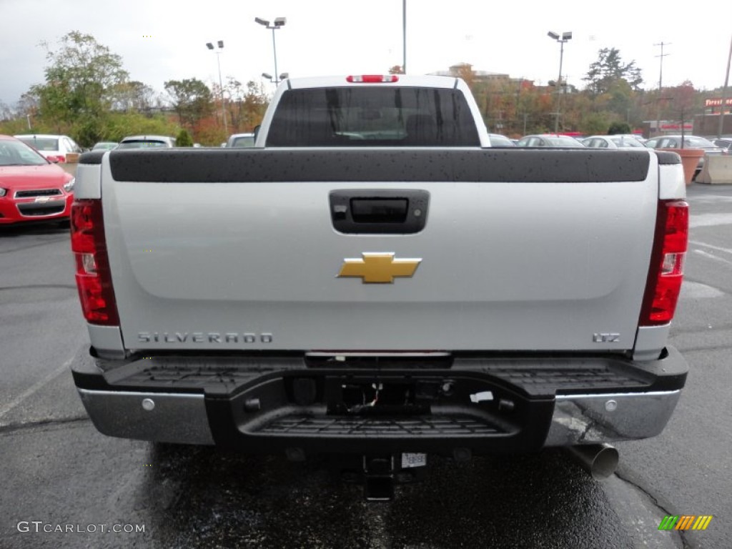 2012 Silverado 3500HD LTZ Crew Cab 4x4 Dually - Silver Ice Metallic / Ebony photo #6