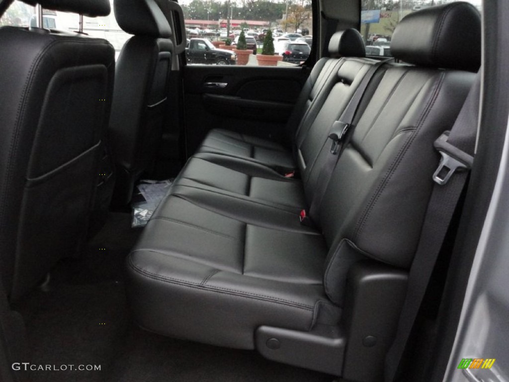 Ebony Interior 2012 Chevrolet Silverado 3500HD LTZ Crew Cab 4x4 Dually Photo #55670605