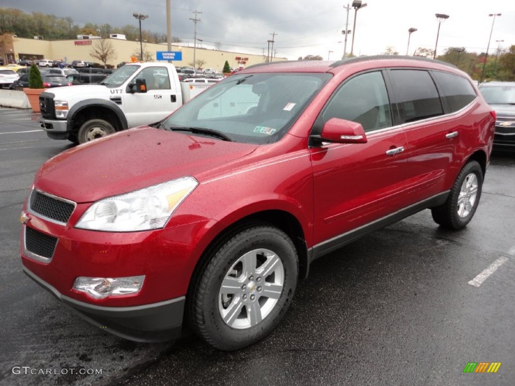 Crystal Red Tintcoat 2012 Chevrolet Traverse LT AWD Exterior Photo #55670869