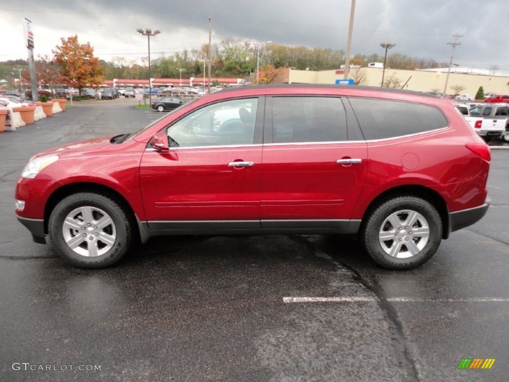 Crystal Red Tintcoat 2012 Chevrolet Traverse LT AWD Exterior Photo #55670878