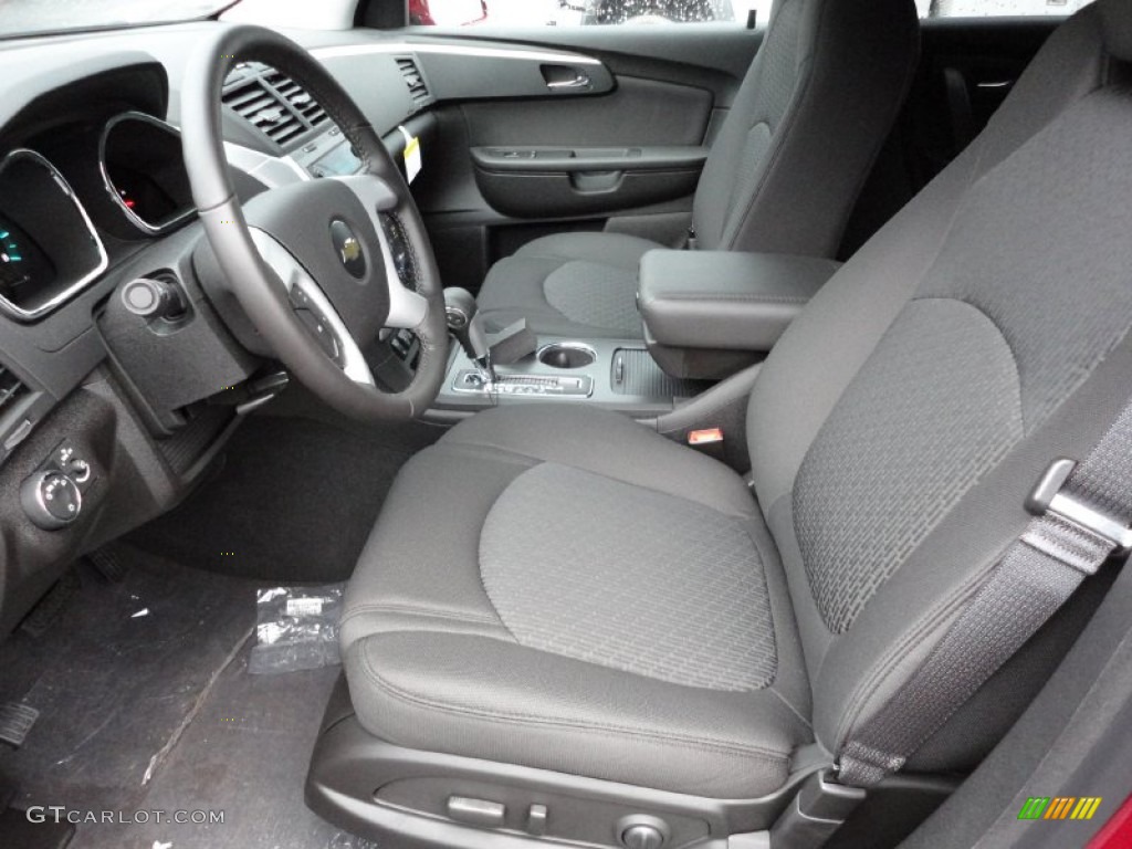 Ebony Interior 2012 Chevrolet Traverse LT AWD Photo #55670929