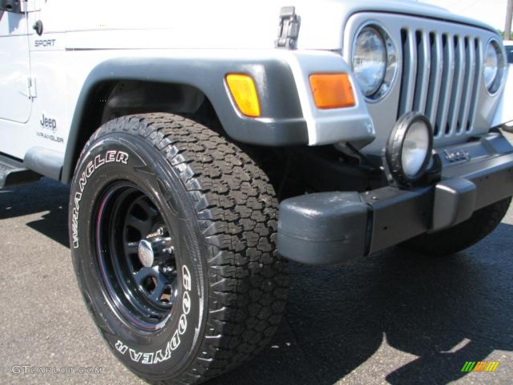 2004 Wrangler Sport 4x4 - Bright Silver Metallic / Dark Slate Gray photo #2