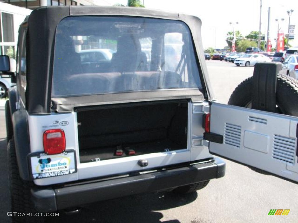 2004 Wrangler Sport 4x4 - Bright Silver Metallic / Dark Slate Gray photo #12
