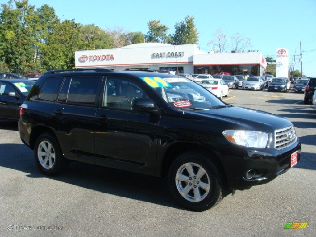 2009 Highlander V6 4WD - Black / Ash photo #1