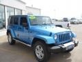 2010 Surf Blue Pearl Jeep Wrangler Unlimited Sahara 4x4  photo #6