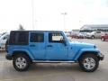 2010 Surf Blue Pearl Jeep Wrangler Unlimited Sahara 4x4  photo #7