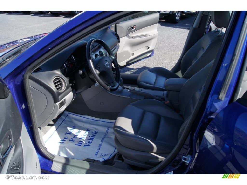 2003 MAZDA6 s Sedan - Sonic Blue Pearl / Black photo #8
