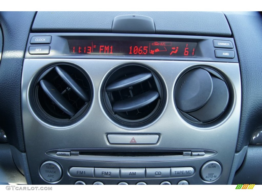 2003 MAZDA6 s Sedan - Sonic Blue Pearl / Black photo #27