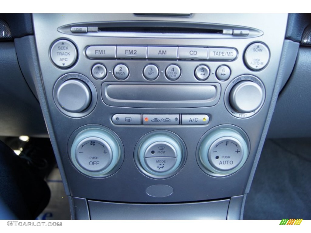 2003 MAZDA6 s Sedan - Sonic Blue Pearl / Black photo #28