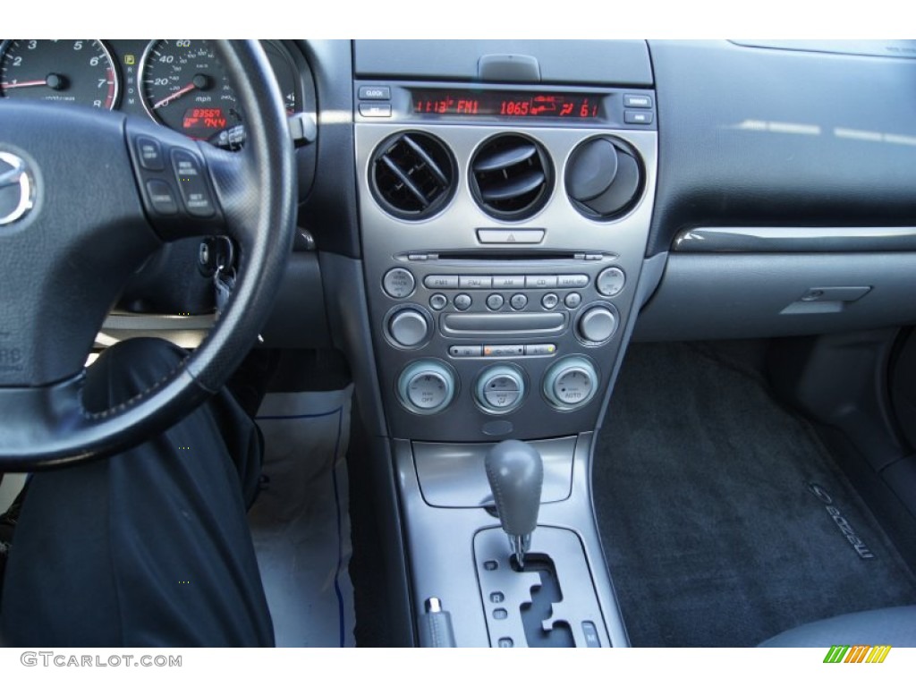 2003 MAZDA6 s Sedan - Sonic Blue Pearl / Black photo #30