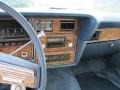 1977 Ford LTD Cream/Blue Piping Interior Controls Photo