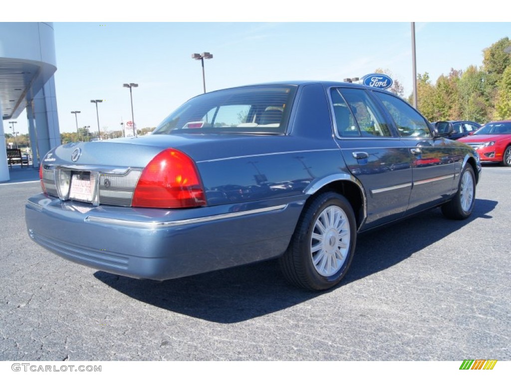 2009 Grand Marquis LS - Norsea Blue Metallic / Medium Light Stone photo #3