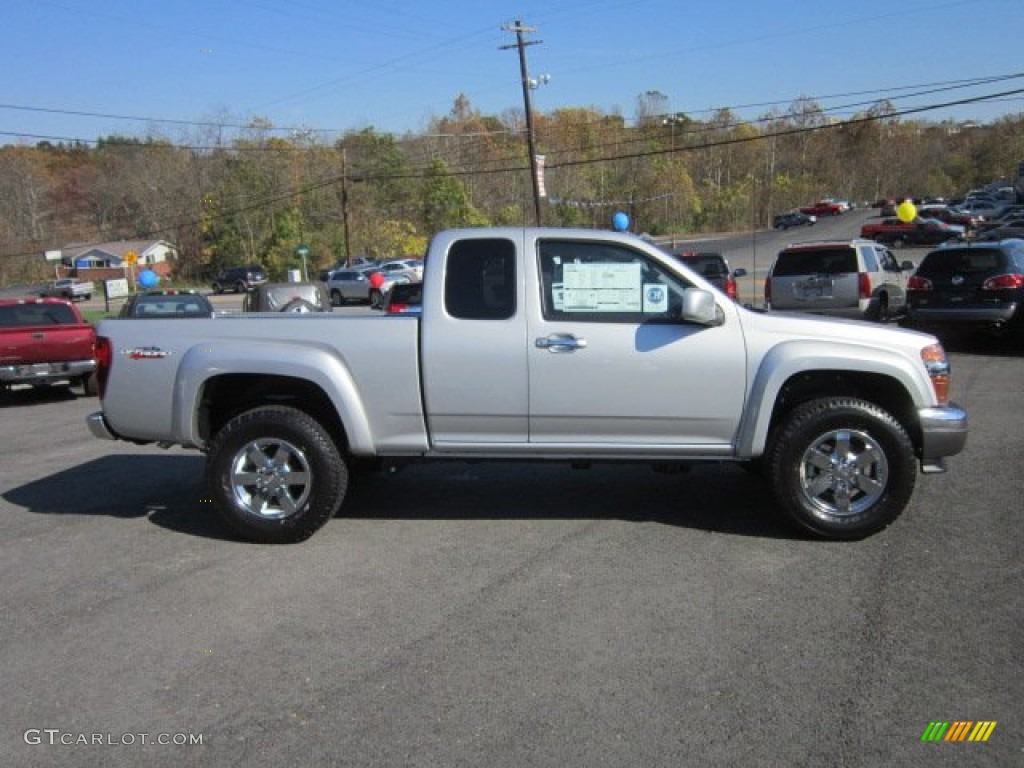 Pure Silver Metallic 2012 GMC Canyon SLE Extended Cab 4x4 Exterior Photo #55673654