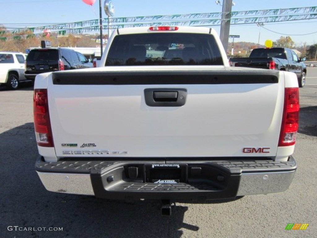 2012 Sierra 1500 SLE Crew Cab 4x4 - White Diamond Tricoat / Ebony photo #6