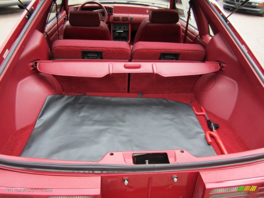 1992 Mustang GT Hatchback - Wild Strawberry Metallic / Scarlet Red photo #21