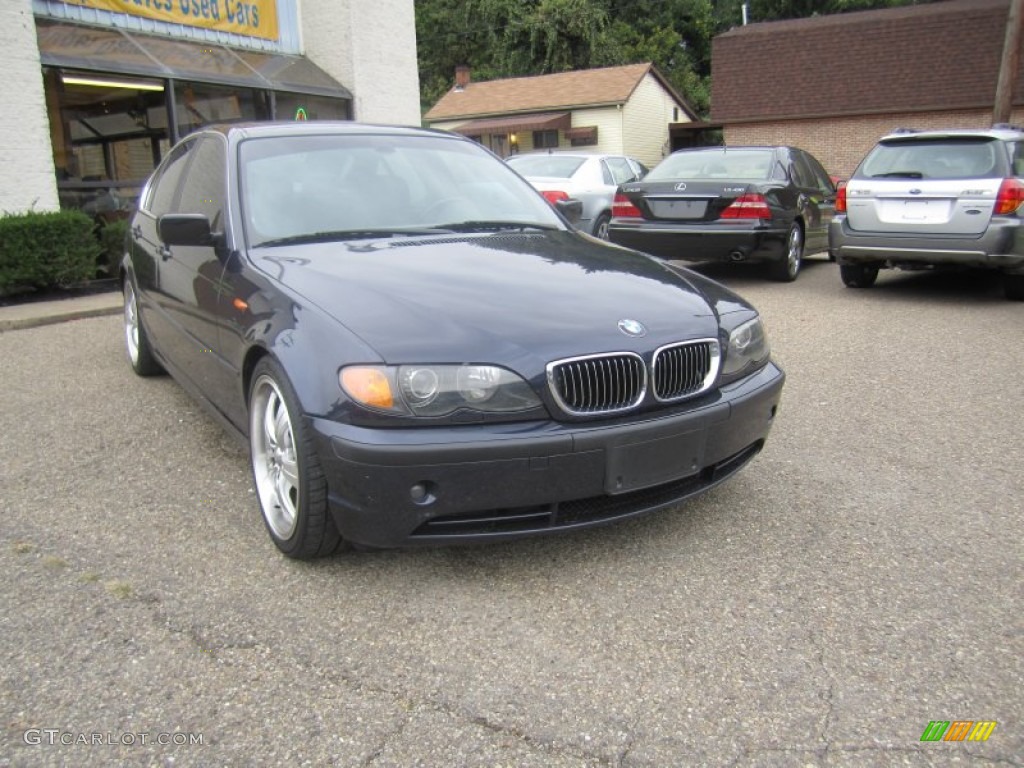 2004 3 Series 330i Sedan - Orient Blue Metallic / Black photo #2