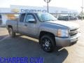 2009 Graystone Metallic Chevrolet Silverado 1500 LT Extended Cab 4x4  photo #1