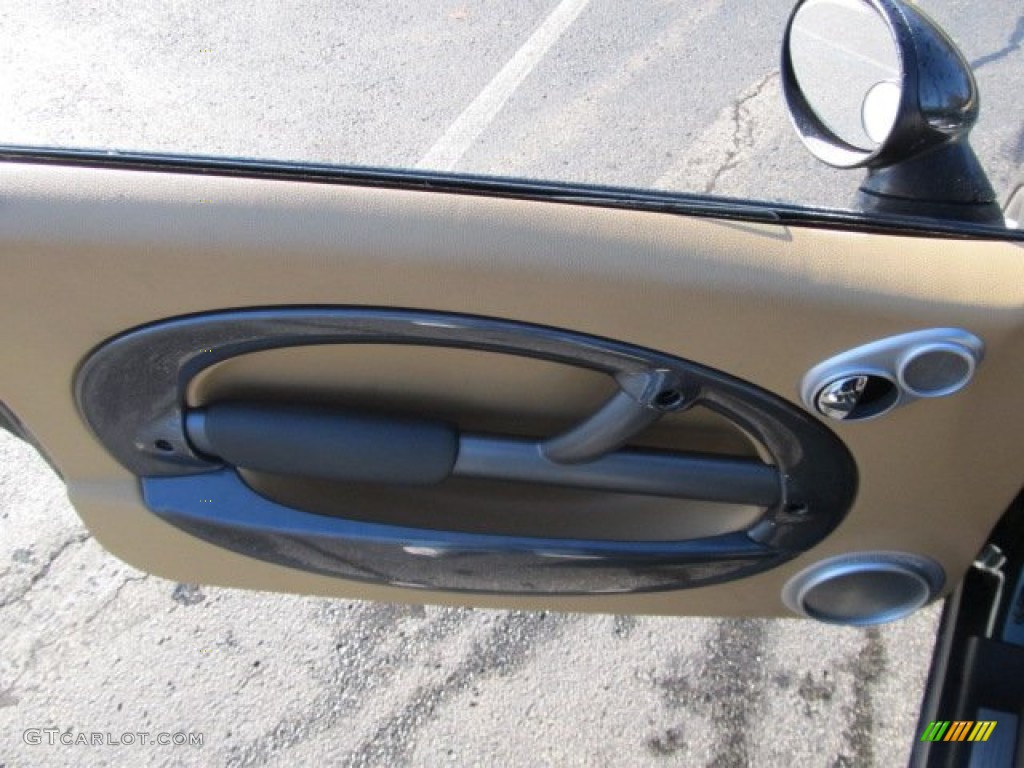 2004 Mini Cooper Hardtop Cordoba Beige Door Panel Photo #55675543