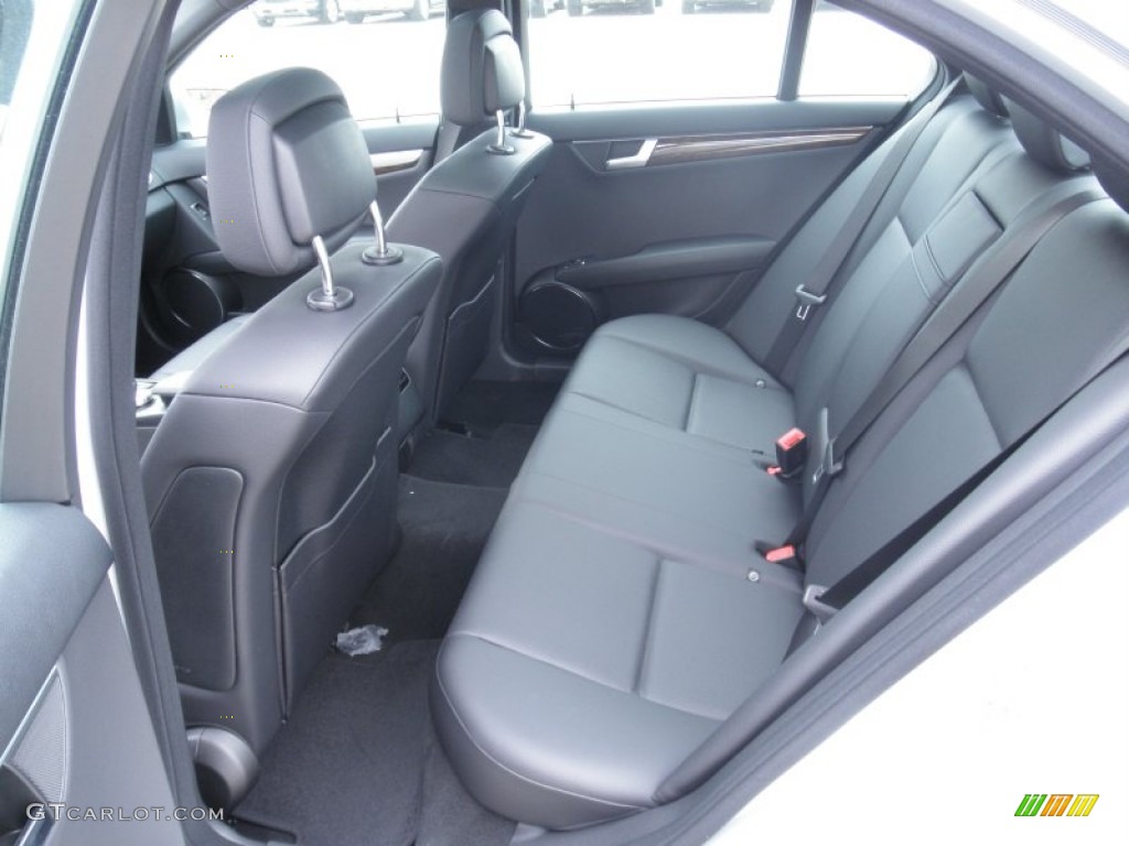 Black Interior 2012 Mercedes-Benz C 250 Sport Photo #55675873