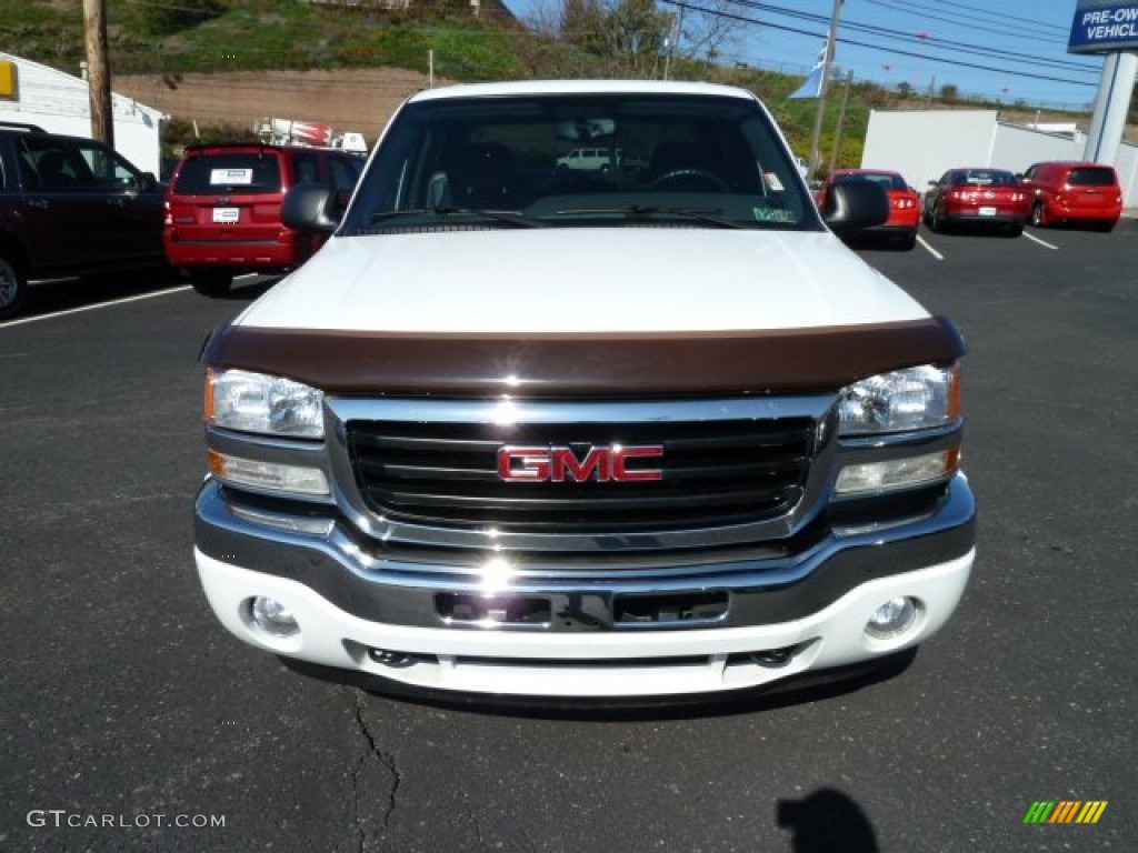 2005 Sierra 1500 Z71 Crew Cab 4x4 - Summit White / Dark Pewter photo #6