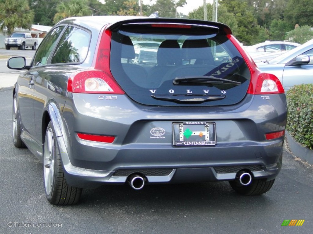 2012 C30 T5 R-Design - Titanium Grey Metallic / R Design Off Black/Calcite photo #7
