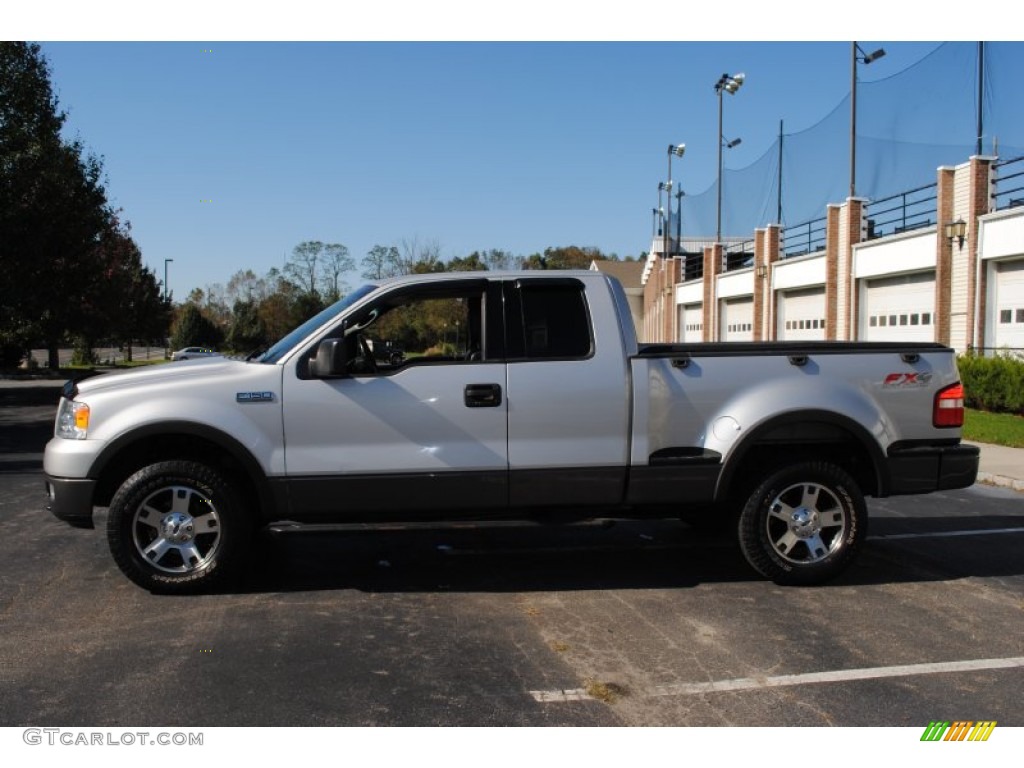 Silver Metallic 2004 Ford F150 FX4 SuperCab 4x4 Exterior Photo #55677430