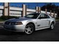 2001 Silver Metallic Ford Mustang GT Coupe  photo #1