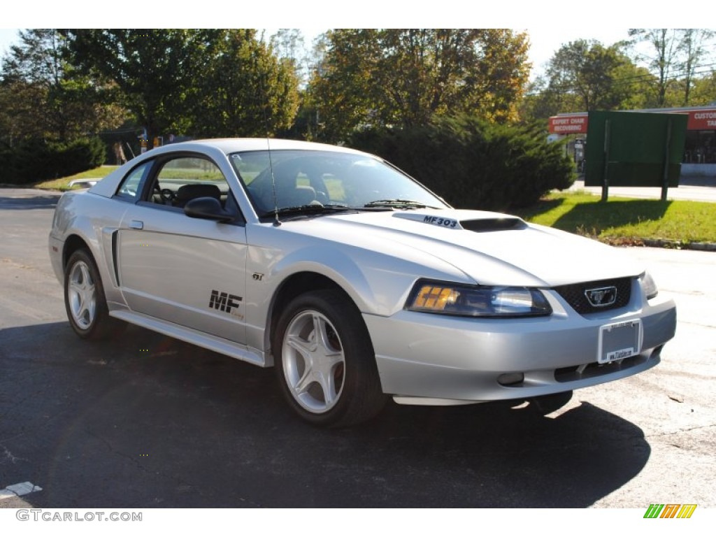 2001 Mustang GT Coupe - Silver Metallic / Dark Charcoal photo #7