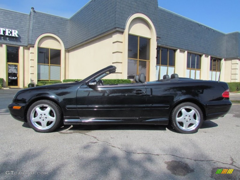 Black Mercedes-Benz CLK