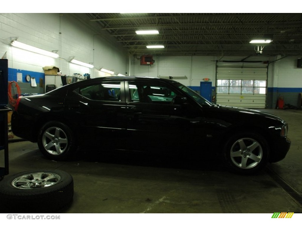 2010 Charger SXT - Brilliant Black Crystal Pearl / Dark Slate Gray photo #5
