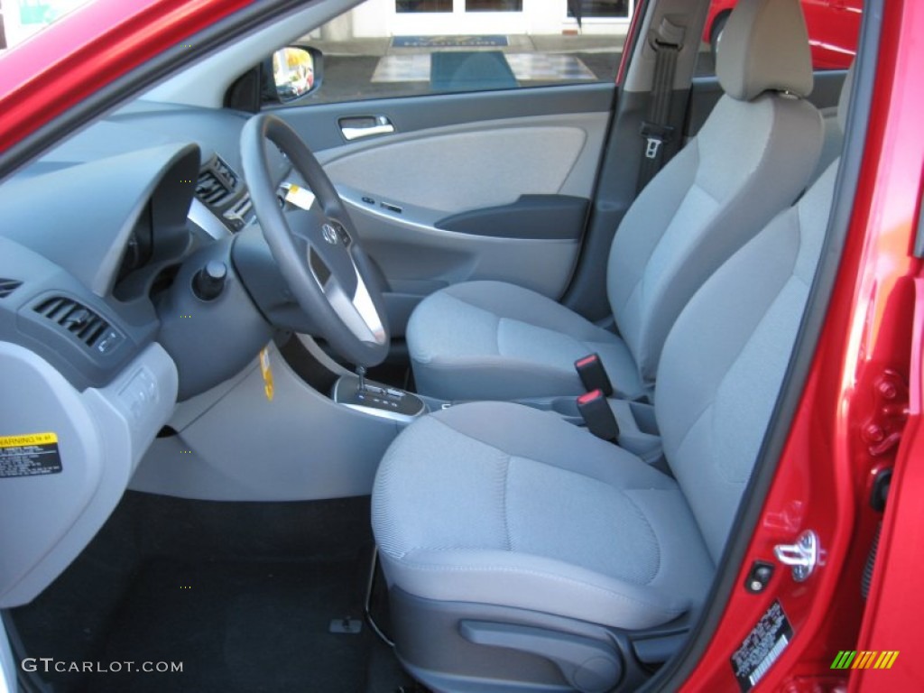 Gray Interior 2012 Hyundai Accent GS 5 Door Photo #55681217