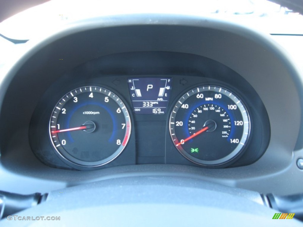 2012 Hyundai Accent GS 5 Door Gauges Photos