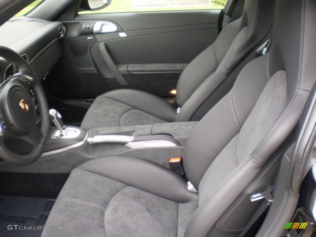 Black Leather w/Alcantara Interior 2012 Porsche 911 Carrera 4 GTS Coupe Photo #55681660