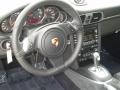 Black Leather w/Alcantara 2012 Porsche 911 Carrera 4 GTS Coupe Steering Wheel