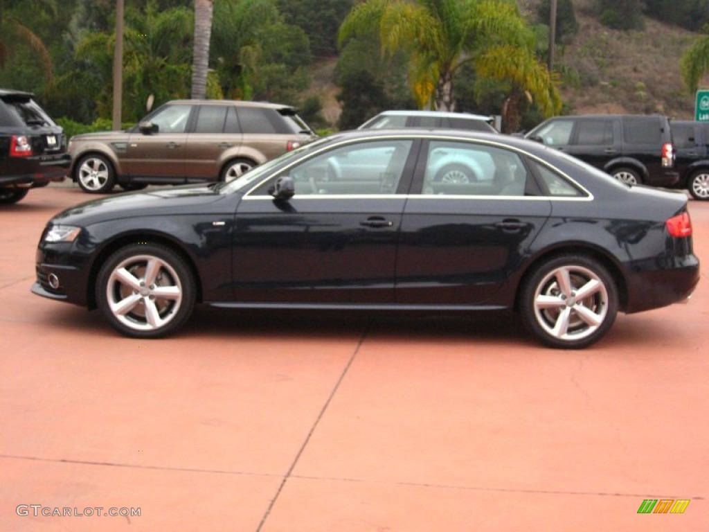 2012 A4 2.0T quattro Sedan - Moonlight Blue Metallic / Cardamom Beige photo #2