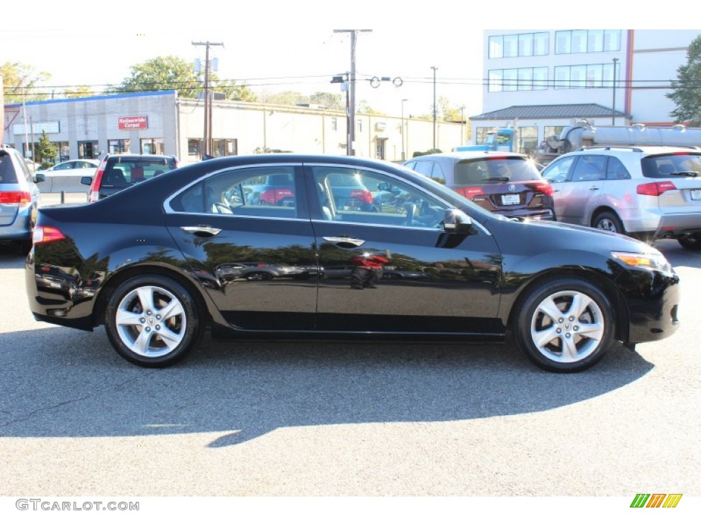 2010 TSX Sedan - Crystal Black Pearl / Ebony photo #2