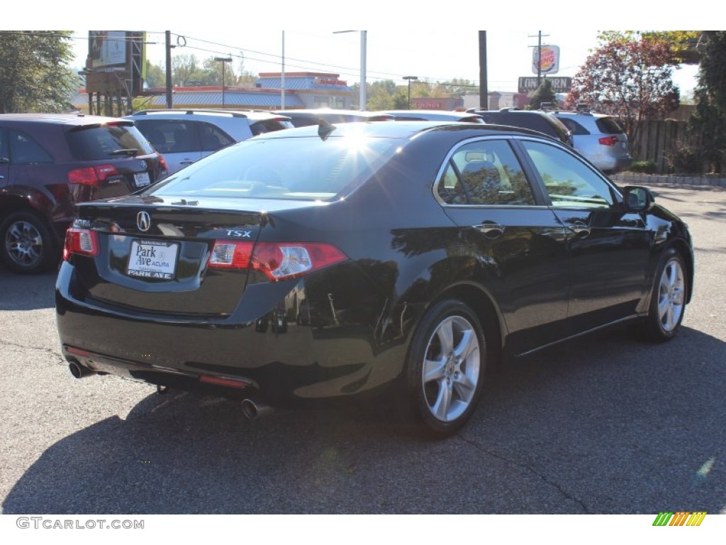 2010 TSX Sedan - Crystal Black Pearl / Ebony photo #3