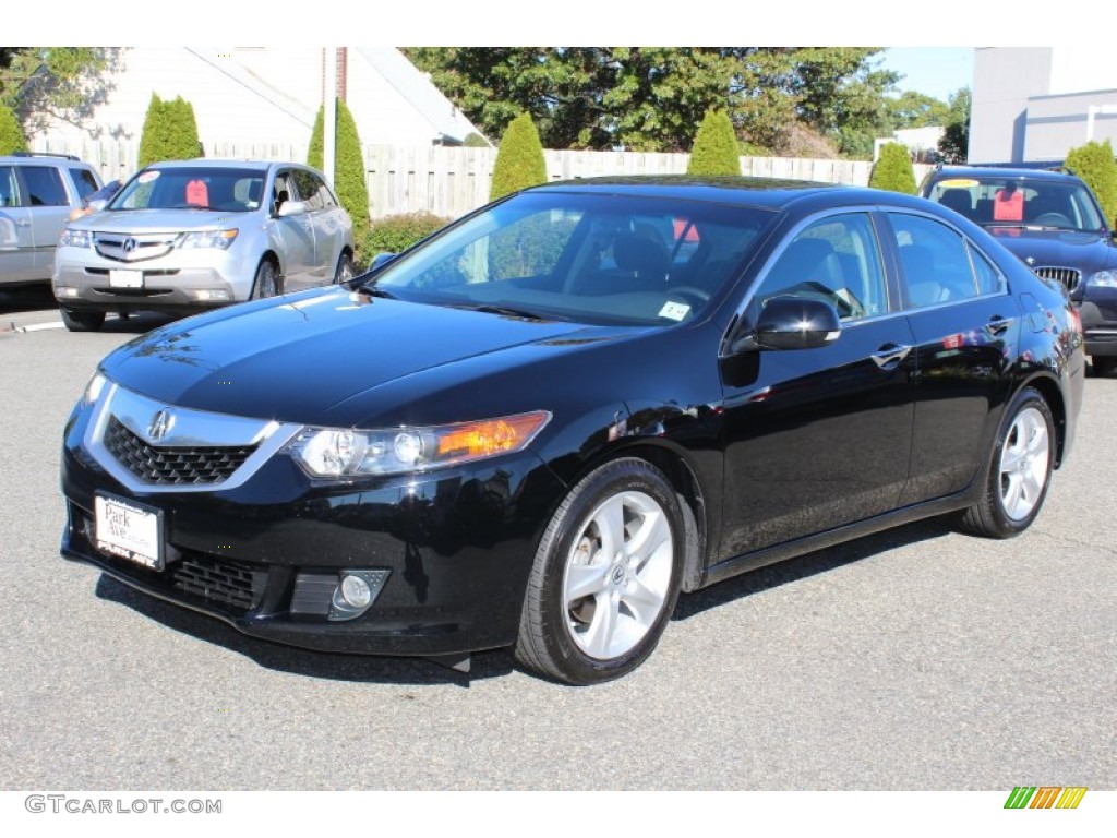 2010 TSX Sedan - Crystal Black Pearl / Ebony photo #7