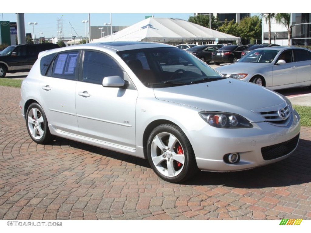 Titanium Gray Metallic 2004 Mazda MAZDA3 s Hatchback Exterior Photo #55684194