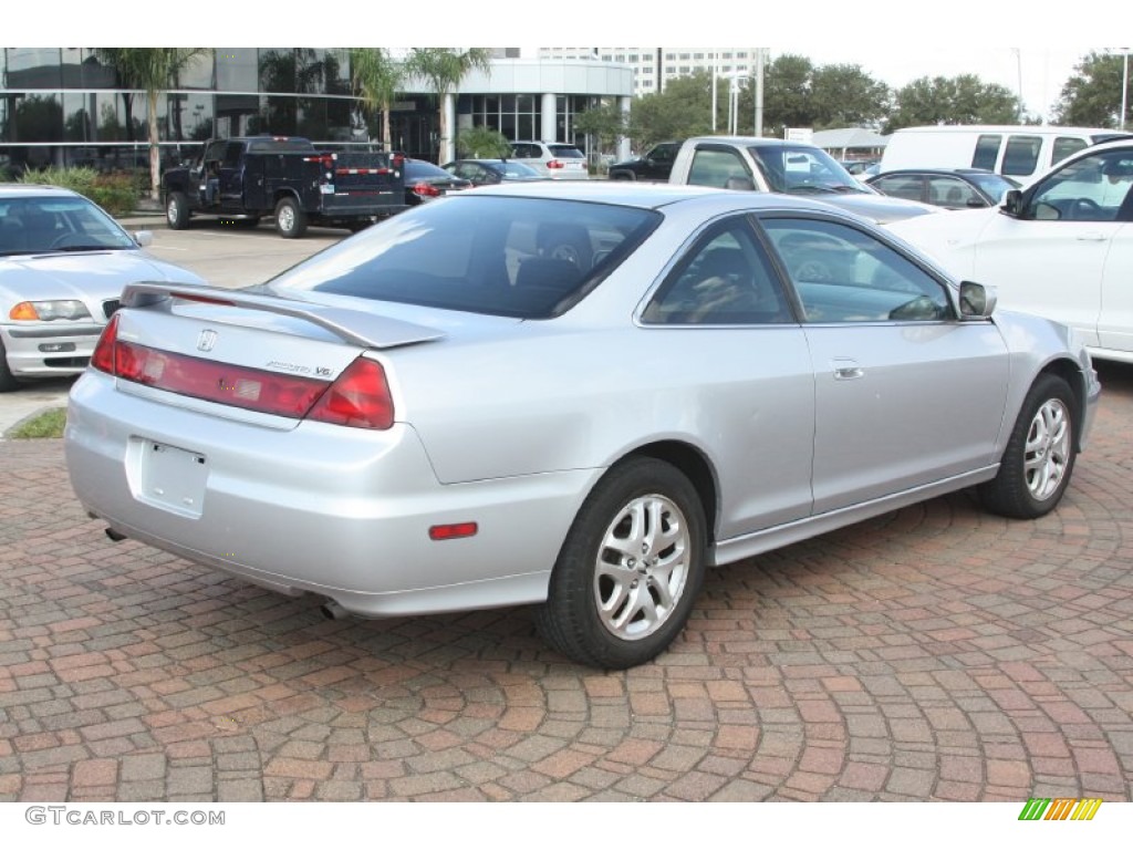 2002 Accord EX V6 Coupe - Satin Silver Metallic / Charcoal photo #9