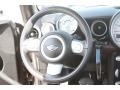 Hot Chocolate Leather/Cloth 2010 Mini Cooper Convertible Steering Wheel