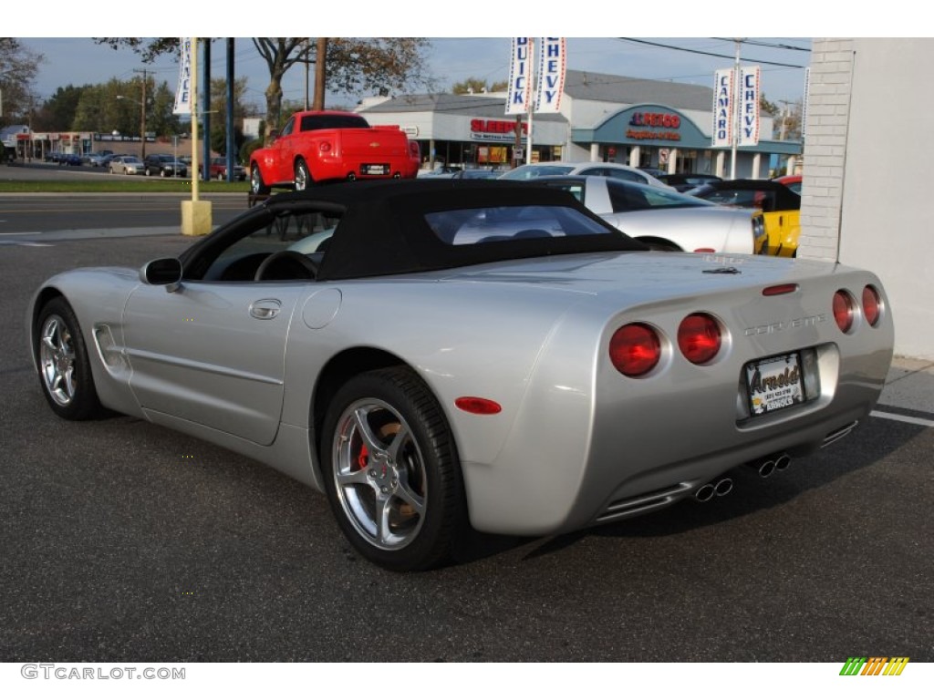 2002 Corvette Convertible - Quicksilver Metallic / Black photo #4