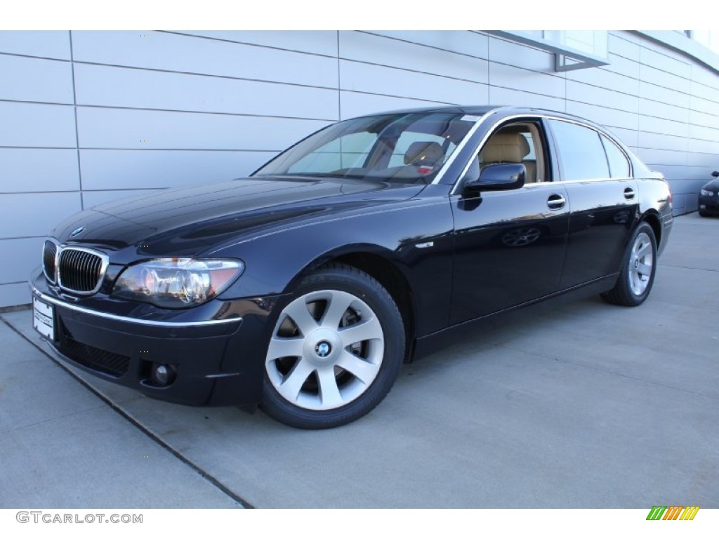 2008 7 Series 750Li Sedan - Monaco Blue Metallic / Beige photo #1