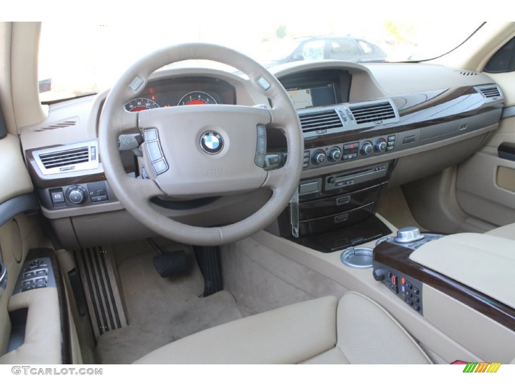 2008 7 Series 750Li Sedan - Monaco Blue Metallic / Beige photo #9