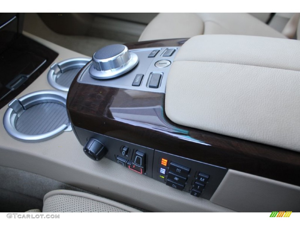 2008 7 Series 750Li Sedan - Monaco Blue Metallic / Beige photo #13