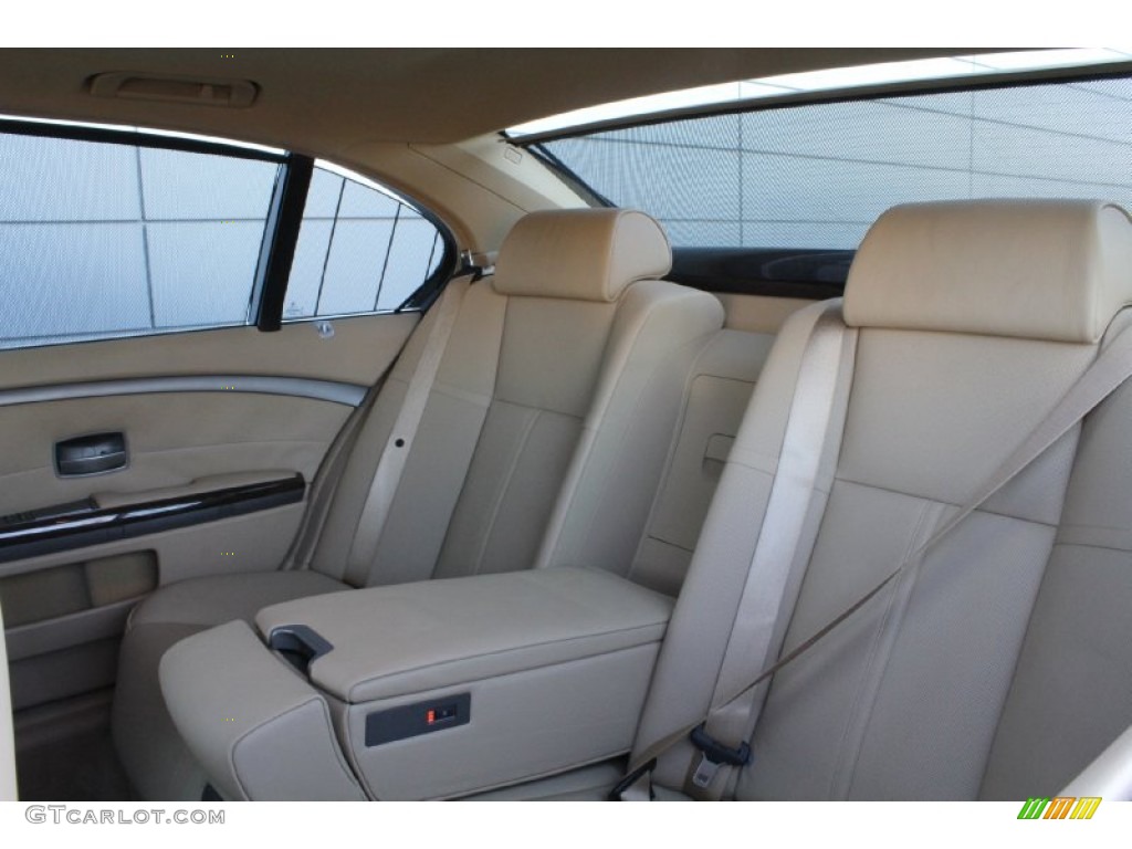 2008 7 Series 750Li Sedan - Monaco Blue Metallic / Beige photo #14