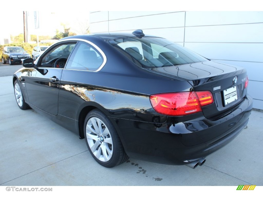 2011 3 Series 328i xDrive Coupe - Jet Black / Black photo #4