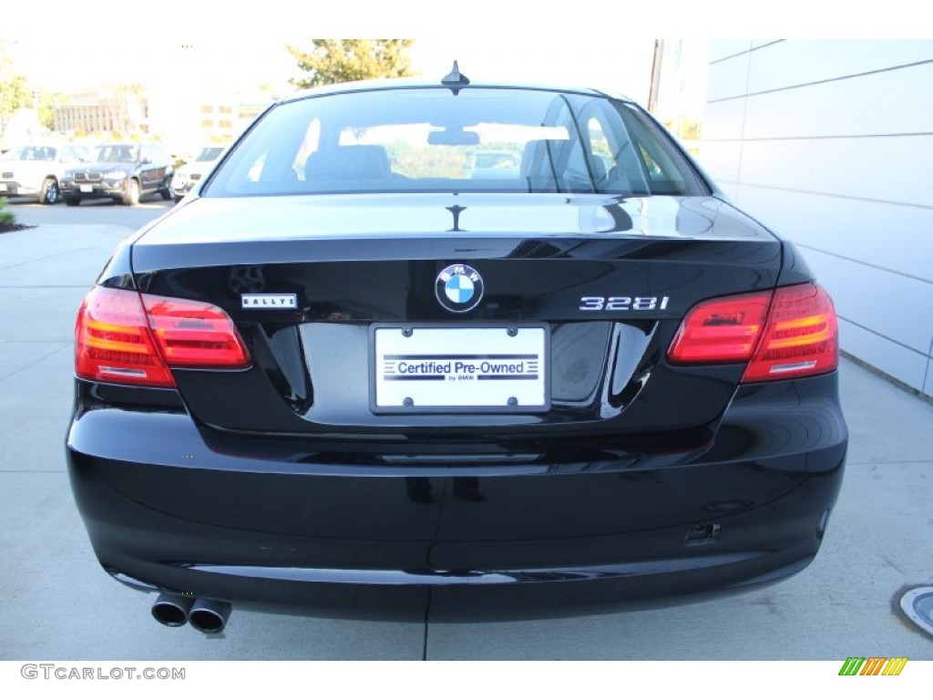 2011 3 Series 328i xDrive Coupe - Jet Black / Black photo #5