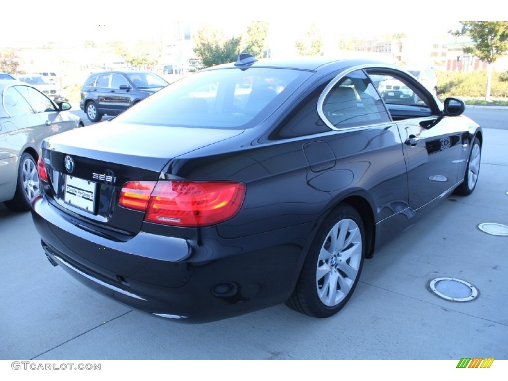 2011 3 Series 328i xDrive Coupe - Jet Black / Black photo #6